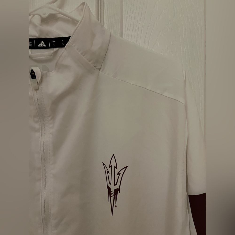 Adidas Men’s Arizona State University ASU Sun Devils Pullover White Large used